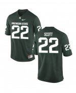 Men's Michigan State Spartans NCAA #22 Josiah Scott Green Authentic Nike Stitched College Football Jersey UD32G05PO